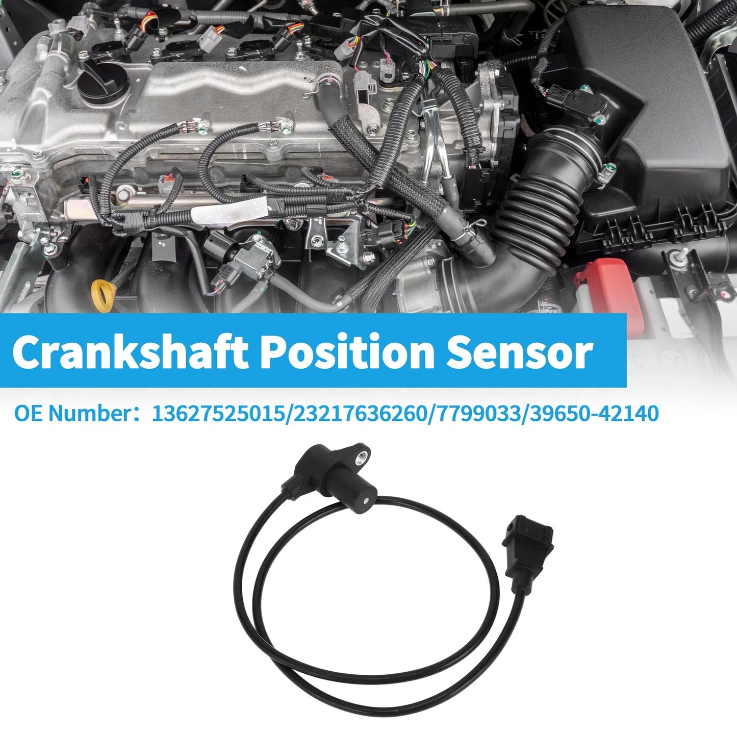 Crankshaft Position Sensor for BMW E90 323i 2.5 (2005-2007) - 1 x Sensor