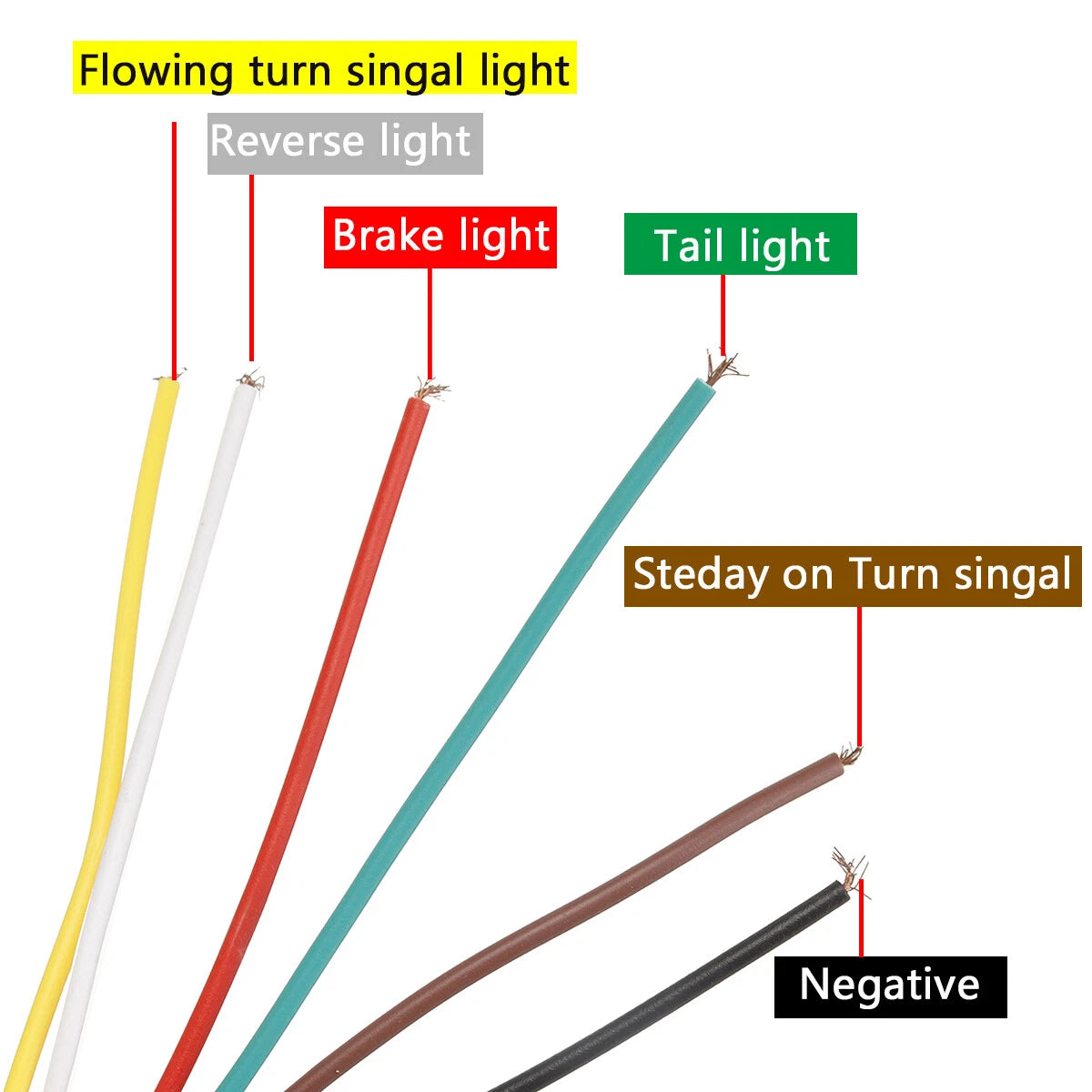 24V Flowing Rear Light Turn Signal Brake Reverse Lamp for Trailer Truck Lorry