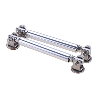2 x Silver Universal Car Front Bumper Lip Splitter Rod