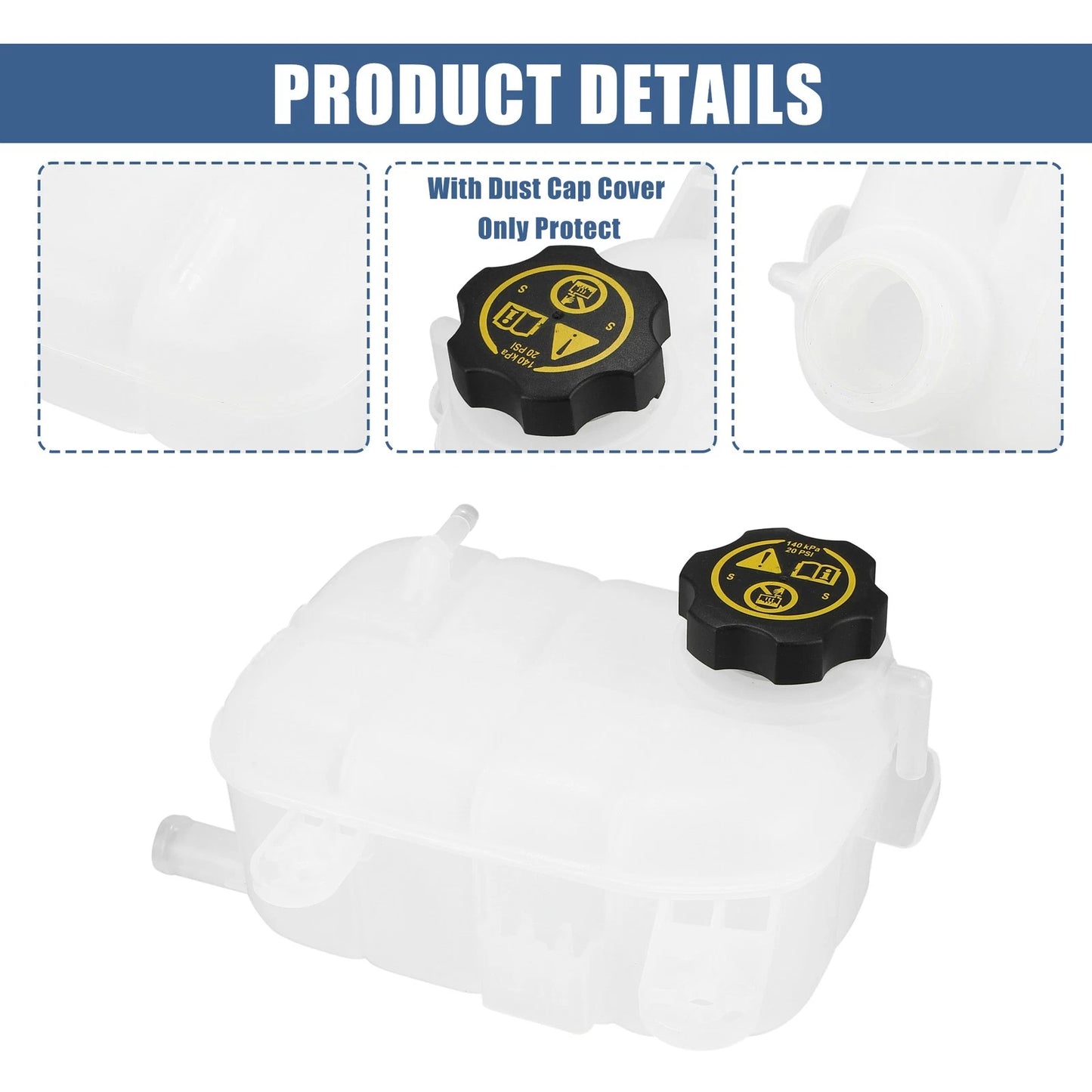 Coolant Reservoir Tank Coolant Bottle with Cap for Buick