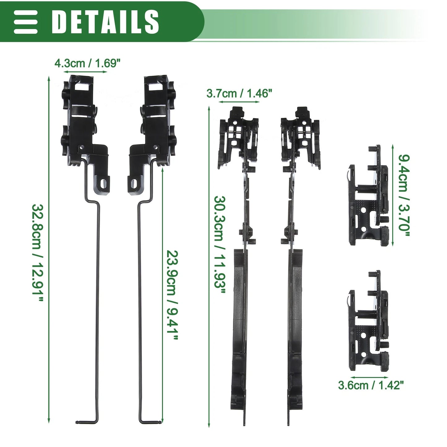 Sunroof Repair Tools for Ford F-150 (2000-2014) - Metal Black 1 Set