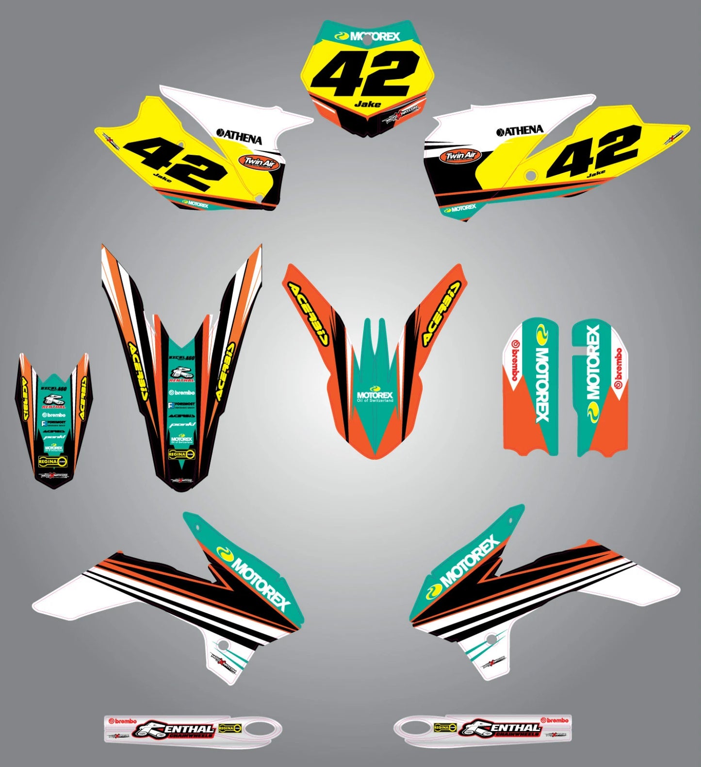 Custom Graphics Kit - Strike Style Stickers for KTM 85 (2013-2017)