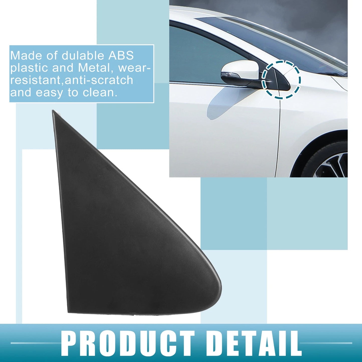 Front Right Door Mirror Triangle Cover for Toyota (2016-2023)