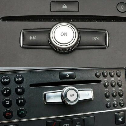 Volume Knob Decal Trim for Mercedes Benz C E Class W204 W212 (2008-2016)