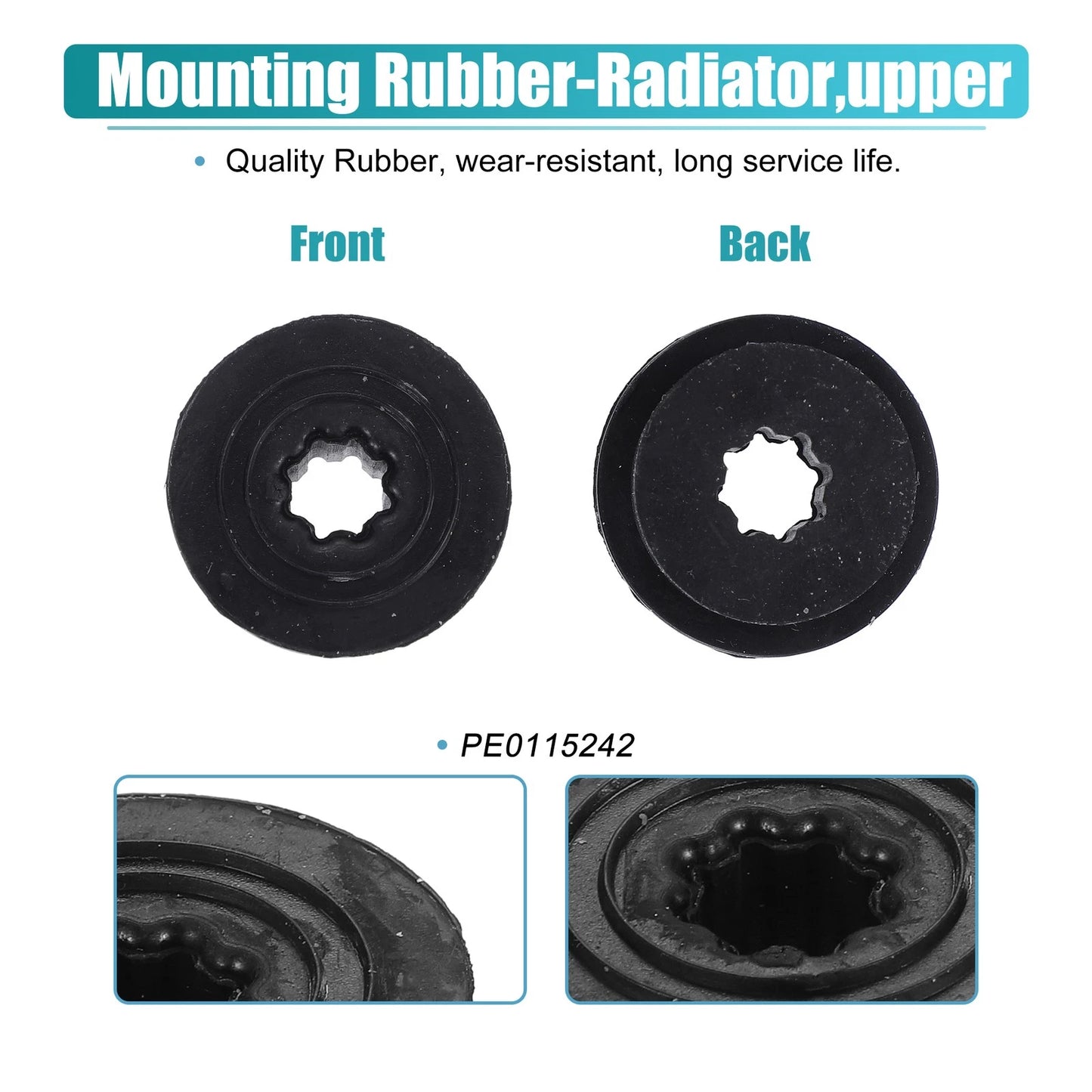 Upper Rubber Cushion Bushing Radiator Mount Insulator for Mazda 3 (2014-2015)