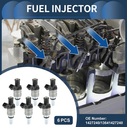 Fuel Injector 6 Pcs for BMW E60 520i 525i (2003-2010)