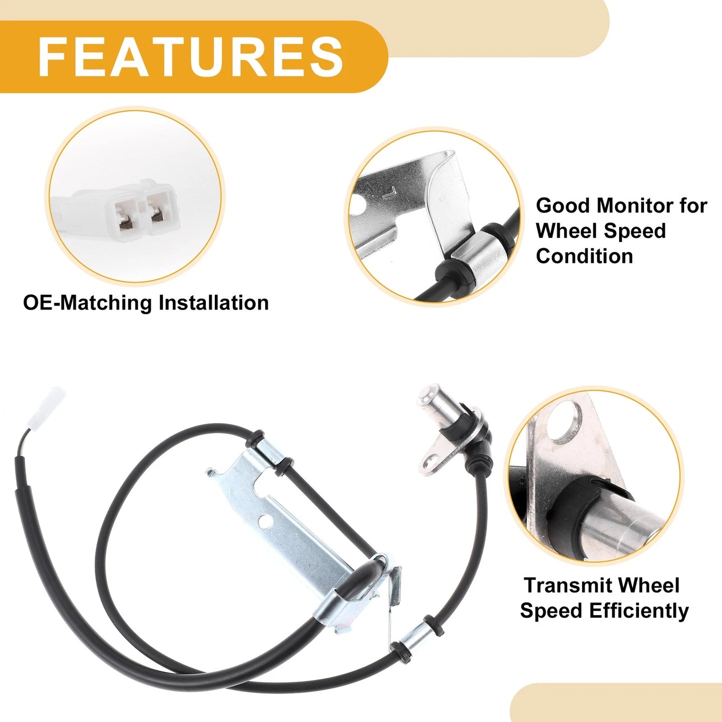 ABS Wheel Speed Sensor for Chevrolet Tracker Left