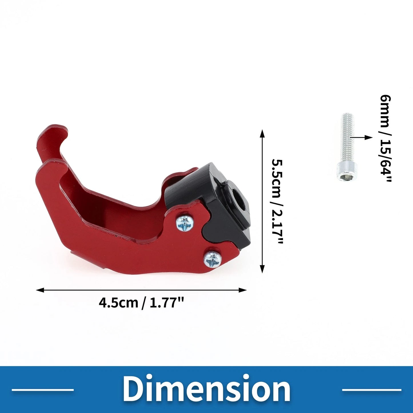 Handlebar Hook Red Aluminum Alloy for Motorcycle