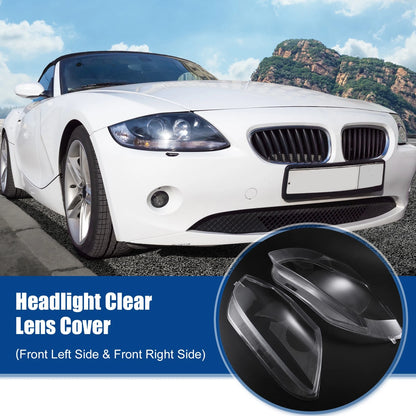 Headlight Clear Lens Shell Cover for BMW Z4 E85 (2003-2008)