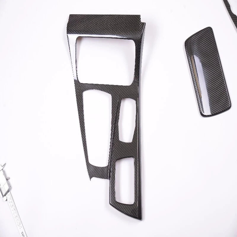 Real Carbon Fiber Console Dash Door Cover Kit for BMW 5 Series F10 F18 2016-22