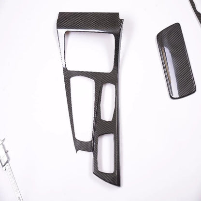 Real Carbon Fiber Console Dash Door Cover Kit for BMW 5 Series F10 F18 2016-22