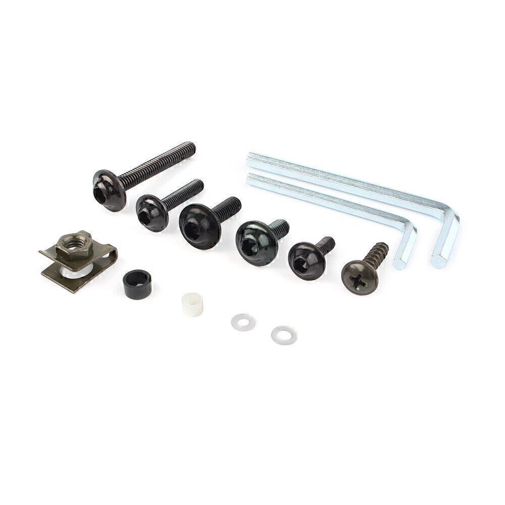 CNC Alloy Black Fairing Bolt Bodywork Screws Nuts for Kawasaki