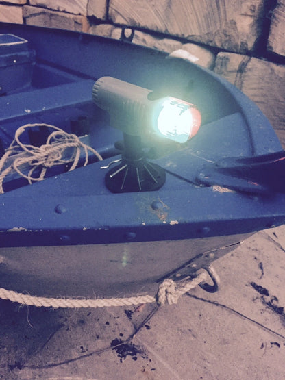 LED Portable Navigation Light for Kayaks/Small Boats, Waterproof, 2 Mounting Types