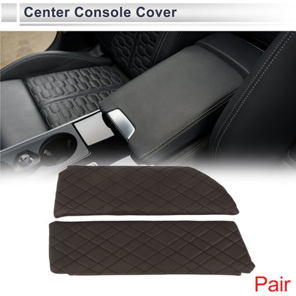 Car Center Console Cover for BMW 5 Series (2018-2023) - Deep Brown Storage Bag
