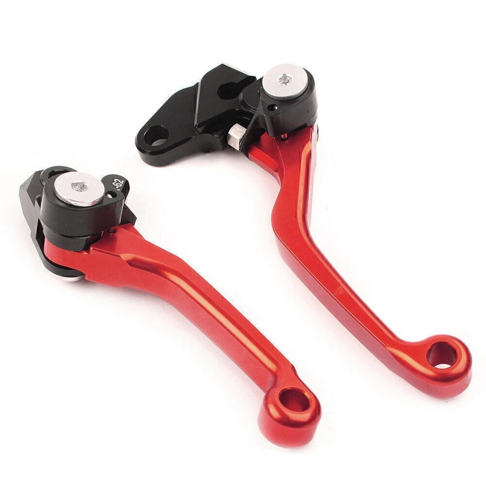 RED Pivot Brake Clutch Levers for SUZUKI RM125 RM250 RM85 (2001-2023)