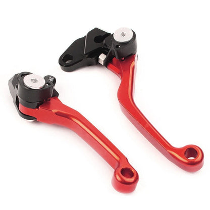 RED Pivot Brake Clutch Levers for SUZUKI RM125 RM250 RM85 (2001-2023)