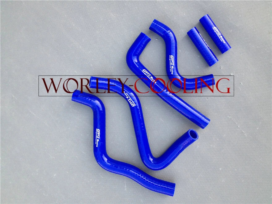 Silicone Radiator Hose Kit for Kawasaki KX250 (1999-2002) BLUE
