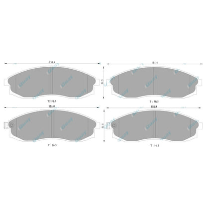 Wagner Front Disc Brake Pad Set for Nissan Maxima A32 3.0L VQ30DE 1995~1999 FWD