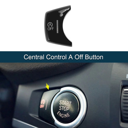 Central Control A Off Button for BMW X3 X4 X5 X6 (2011-2019) Black
