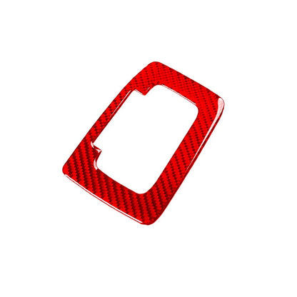 Carbon Fiber Red Gear Shift Panel Cover Trim for Ford Ranger 2015-2022
