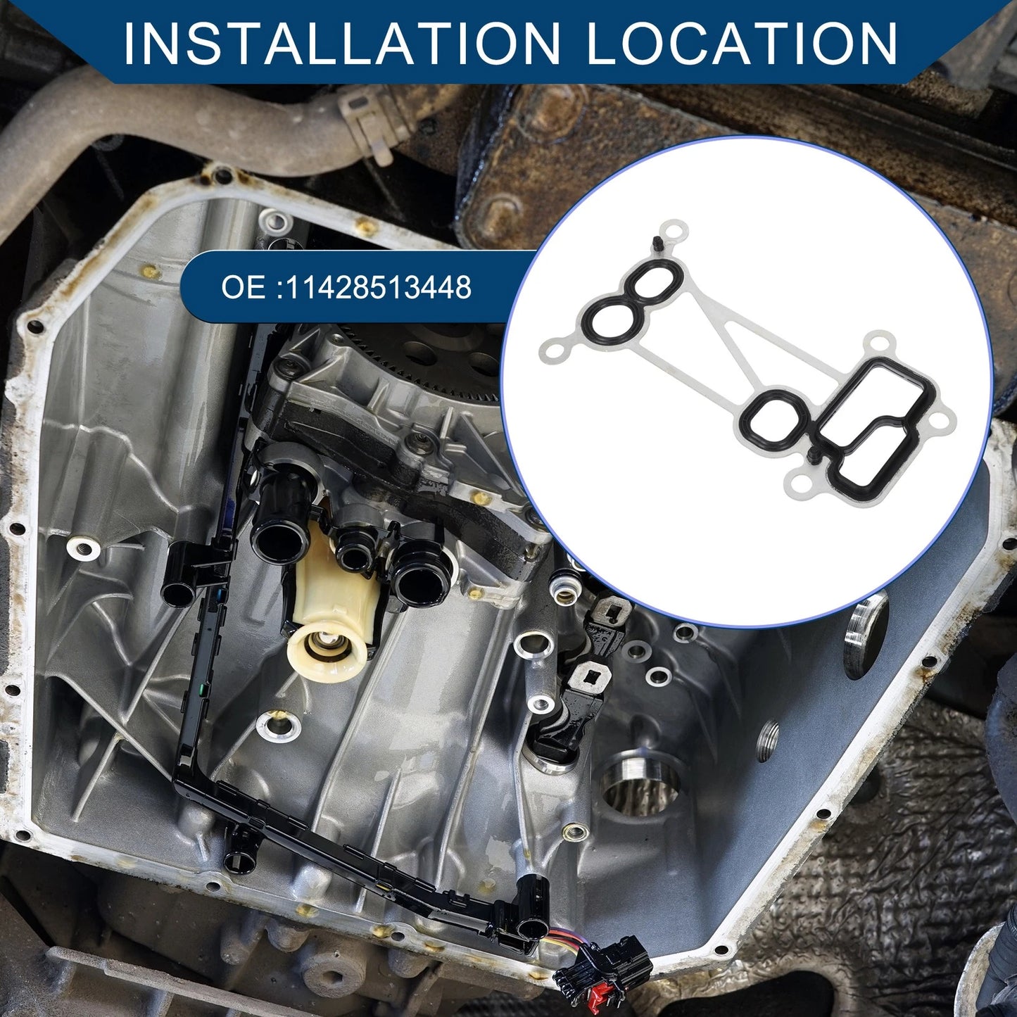Engine Oil Filter Housing Gasket for BMW E90 E92 F01 F02 E70 X5 (2007-2013)