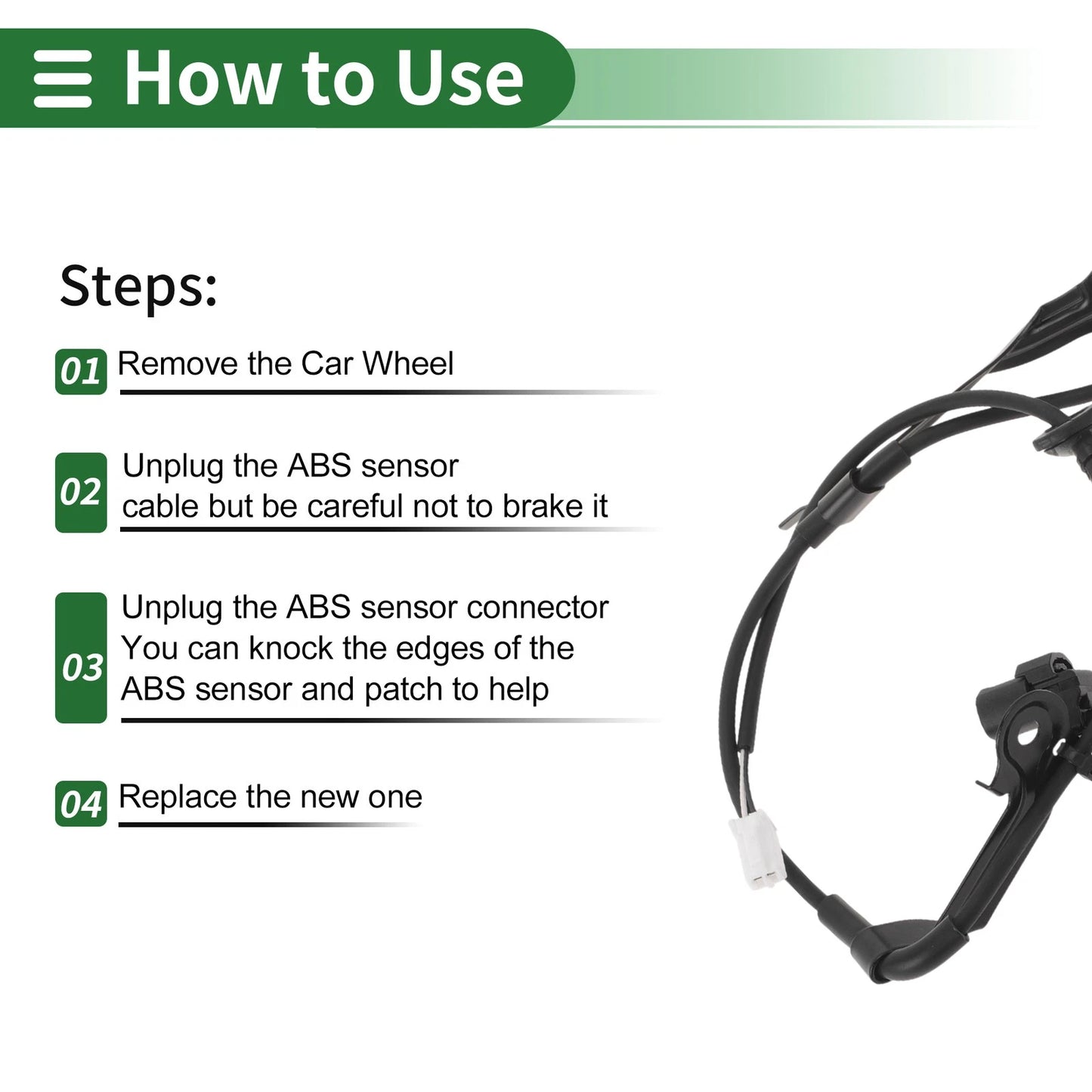 ABS Wheel Speed Sensor for Toyota Yaris (1999-2005)
