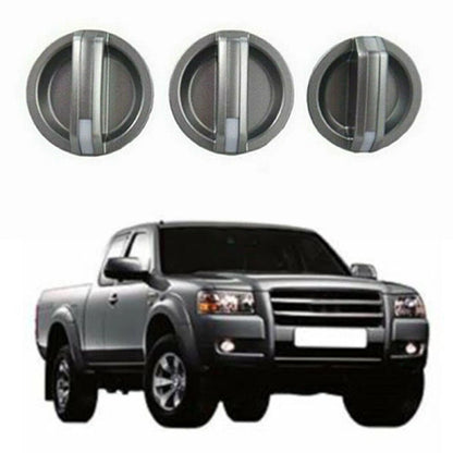 3 x Interior Heater Fan Control Knobs for Ford PJ/PK Mazda BT50 Accessories
