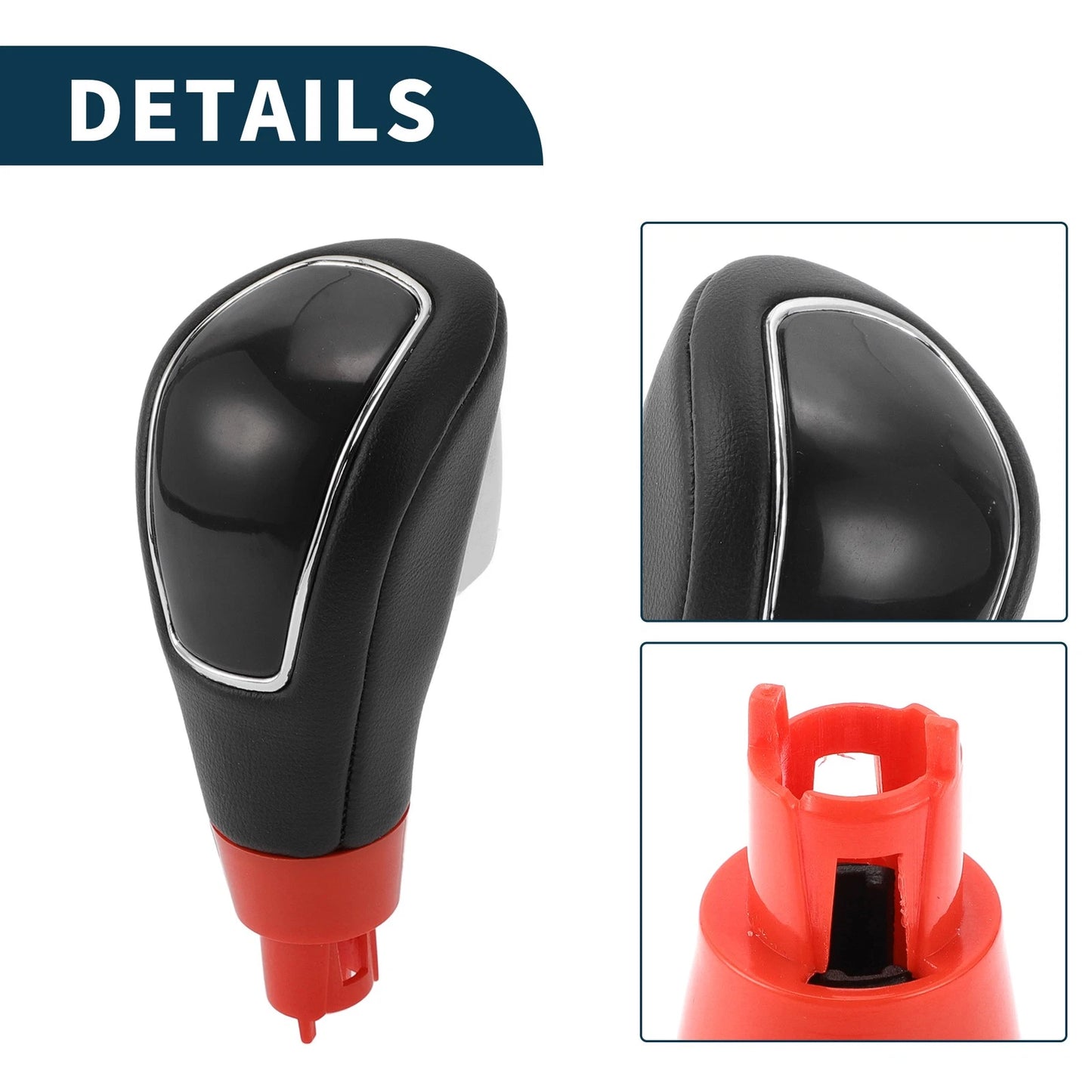 Automatic Gear Shifter Knob for Ford Kuga 2008-2012 - Plastic Faux Leather Black