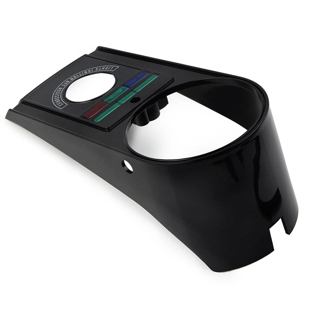 Speedometer Dash Panel Cover Kit for Harley Softail 1991-1995 Black