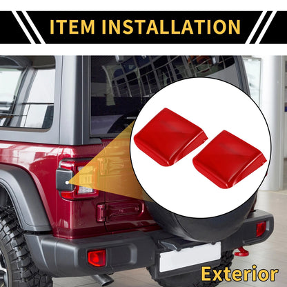 Tail Light Cover Trim for Jeep Wrangler JL JLU 2018-2024 Red