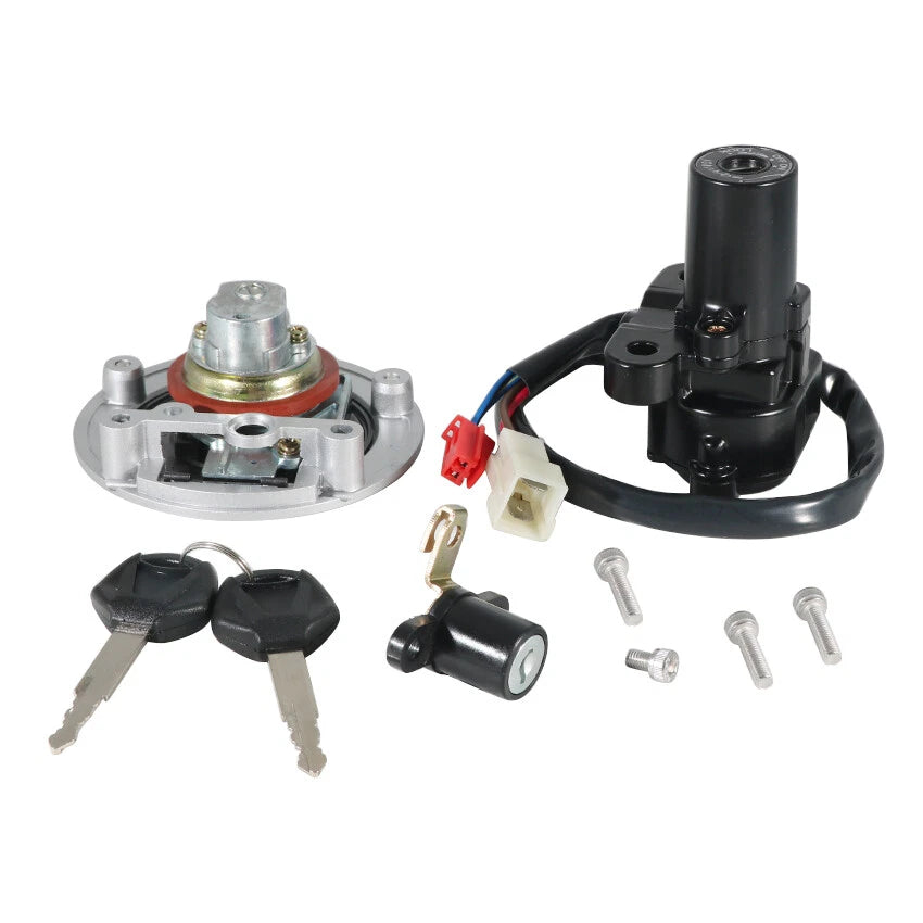 Ignition Key Switch & Fuel Tank Cap Set for Yamaha VSTAR XVS1300 (2007-2015)