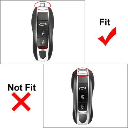 Remote Key Fob Case Shell Cover for Porsche 718 911 Macan Cayenne Cayman Boxster