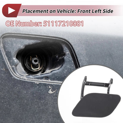 Front Left Washer Nozzle Cover for BMW 740i (2011-2015) Unpainted