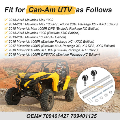 Tie Rods & End Kit for Can-Am Maverick 1000R 4x4 Turbo DPS (2013–2018)