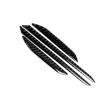 Carbon Fiber Black Interior Door Horn Panel Cover Trim for Audi A4 A5 (2008-2016)