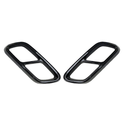 Rear Exhaust Muffler Tail Pipe Cover Trim for Mercedes Benz C-Class (W204)
