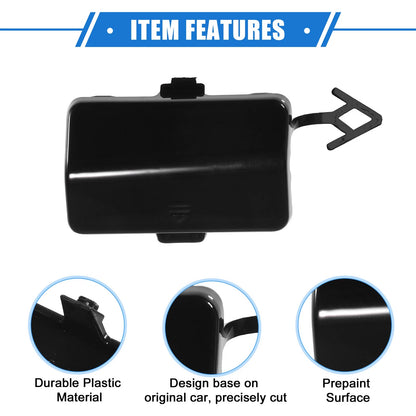 Rear Bumper Tow Hook Eye Hole Cap for Mercedes-Benz R320 (2007-2009) Black