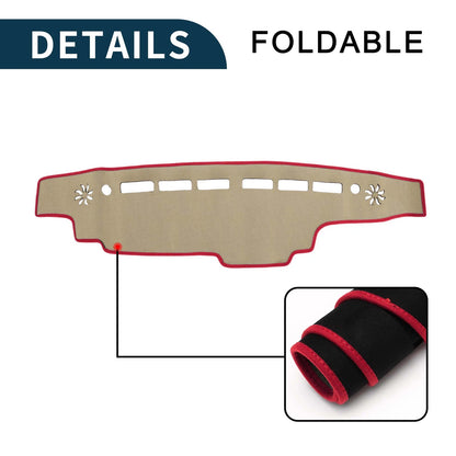 Dash Cover Mat for Suzuki Every DA17W DA17V (2015-2023) - Black Red
