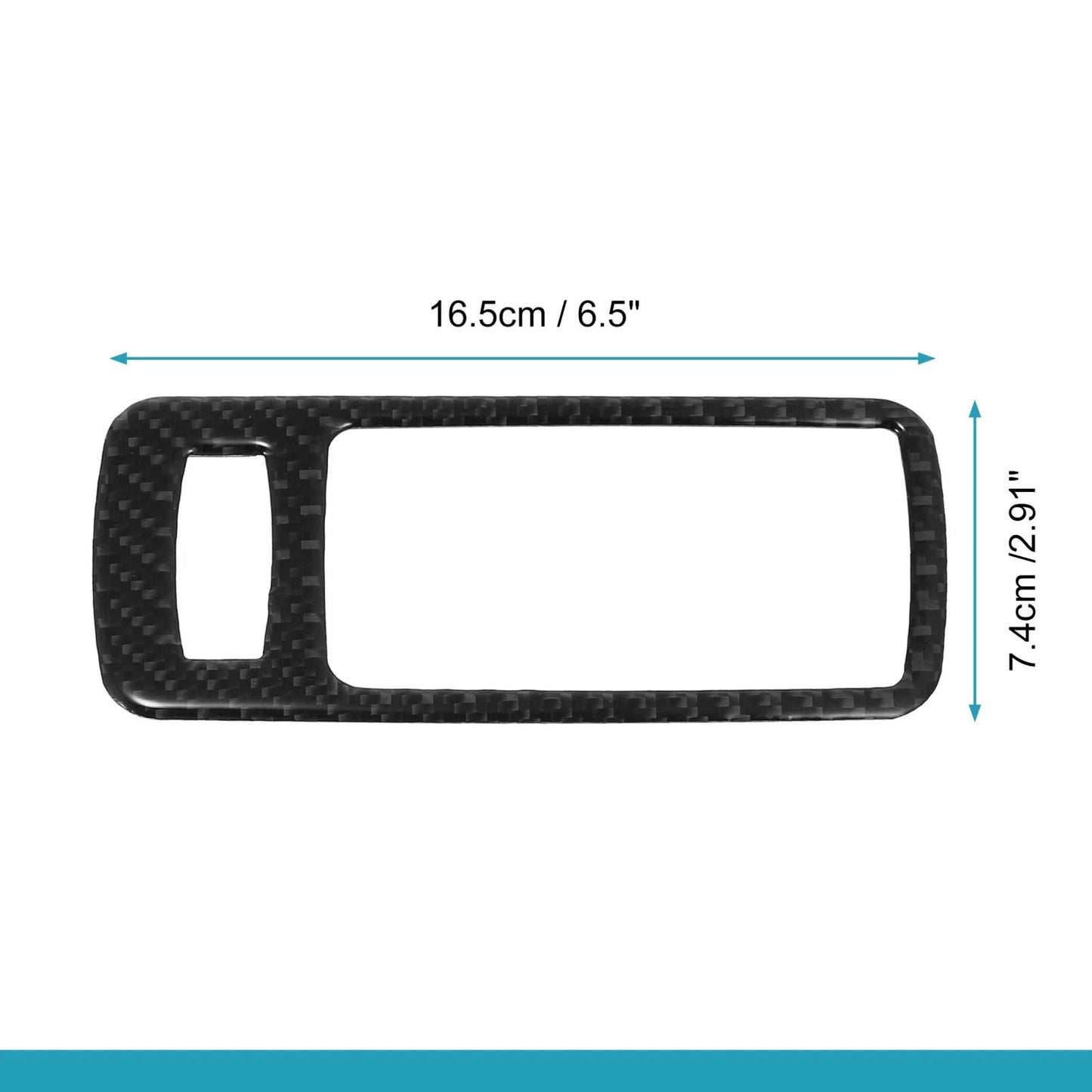 2 x Car Door Handle Bowl Carbon Fiber Trim Covers for Ford Mustang (2009-2013)