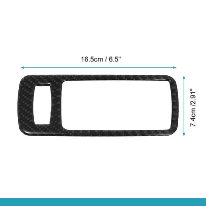 2 x Car Door Handle Bowl Carbon Fiber Trim Covers for Ford Mustang (2009-2013)