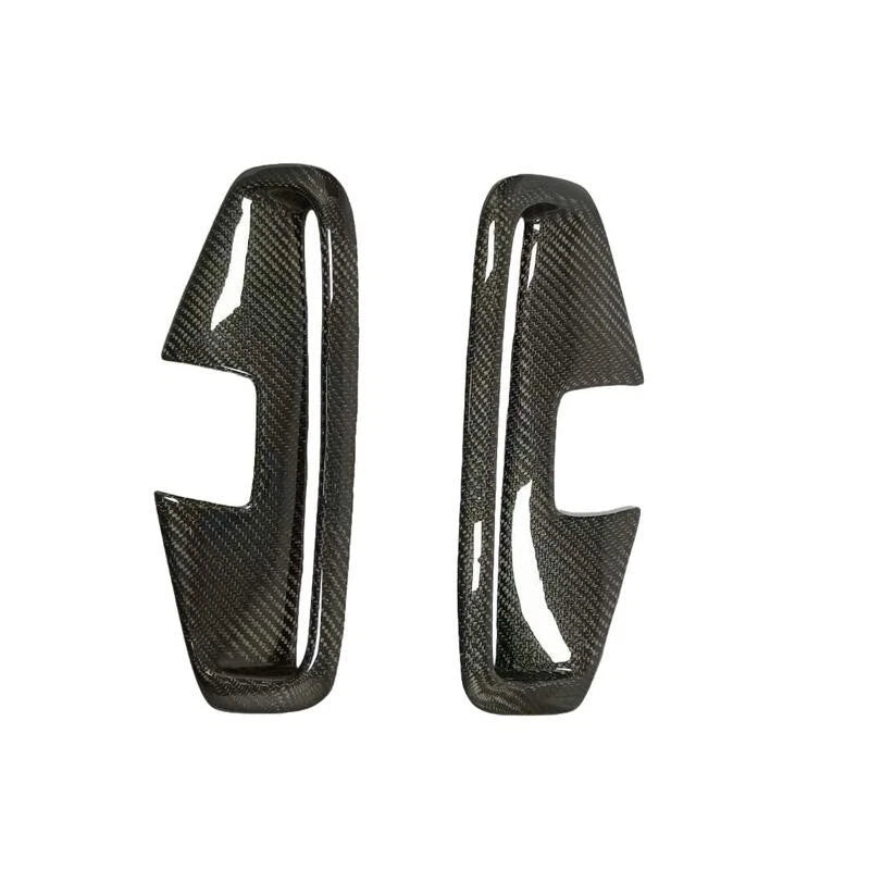 Real Carbon Fiber Front Fog Lamp Frame Vent Cover Trim for BMW G22 M440i 2021-23