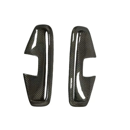 Real Carbon Fiber Front Fog Lamp Frame Vent Cover Trim for BMW G22 M440i 2021-23