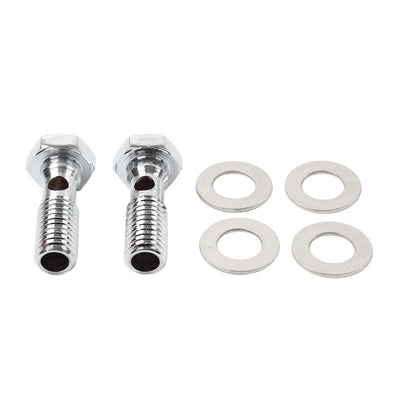 Chrome Head Breather Bolts for Harley Road King FLHR, Softail FXST (1994-1999)