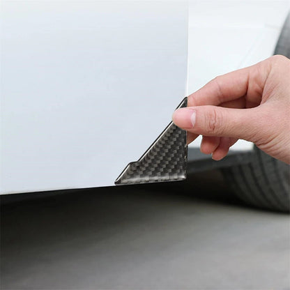 4 Pcs Universal Car Door Corner Anti-Collision Trim Carbon Fiber
