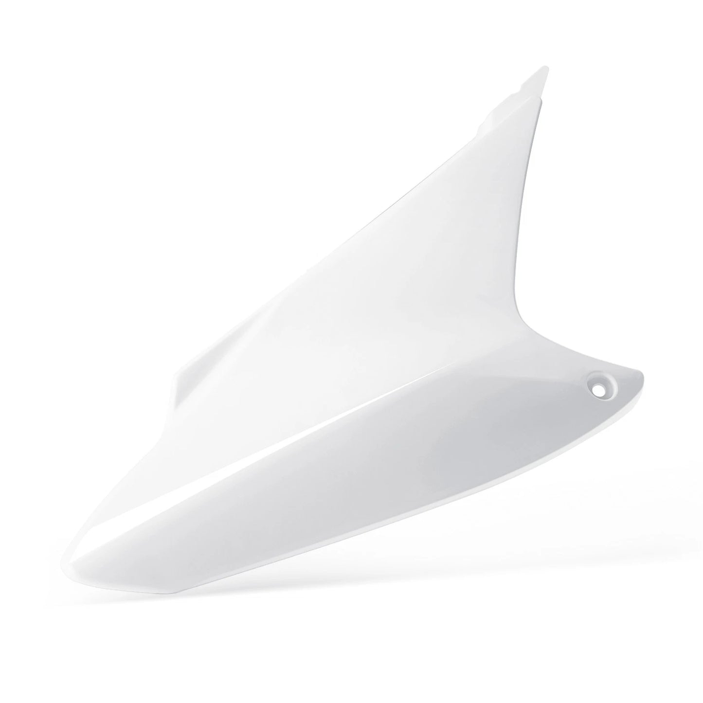 White Right Side Number Plate Cover for Honda CRF230F (2004–2009)