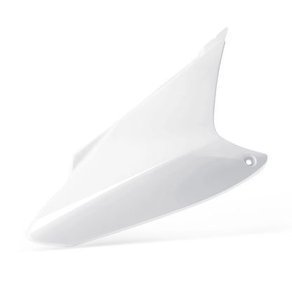 White Right Side Number Plate Cover for Honda CRF230F (2004–2009)