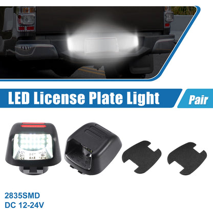 White Red LED License Plate Light Assembly  for Nissan Frontier