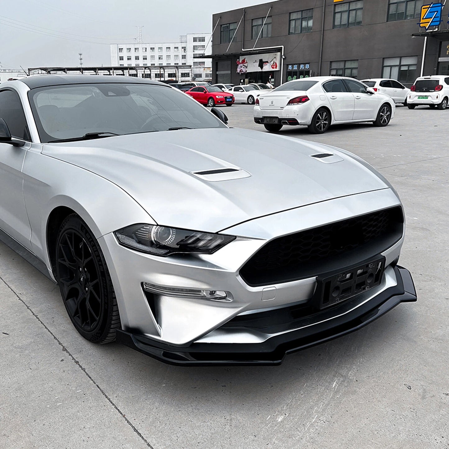 Front Lower Spoiler Lip Splitter Kit for Ford Mustang MK6.5 (2018-2023)