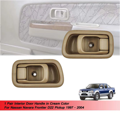 Interior Door Handle Cream for Nissan Navara Frontier D22 (1997-2004)