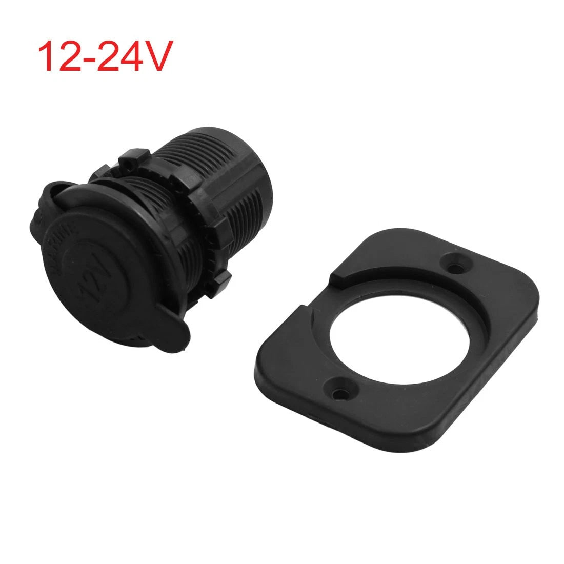 Cigarette Lighter Female Socket Holder 12-24V for Motorcycle